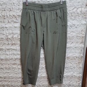 Talbots Olive Elastic Waist Joggers